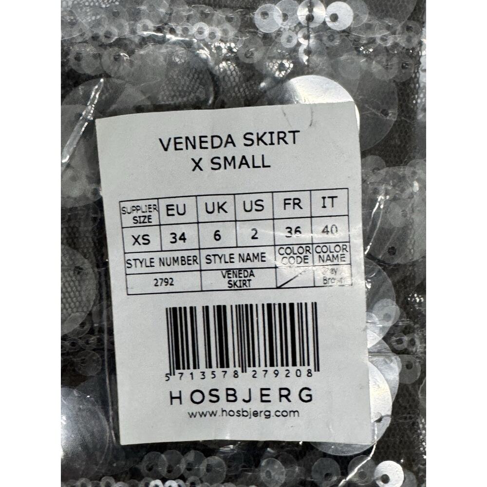 HOSBJERG Veneda Skirt Size XS Gray / Brown - Picture 3 of 4